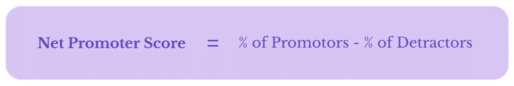 net promoter score formula
