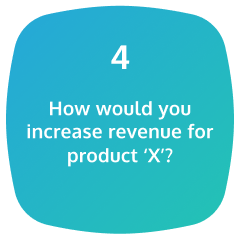 example product sense interview question: "how would you increase revenue for product'x'
