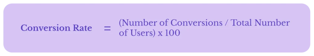 conversion rate formula